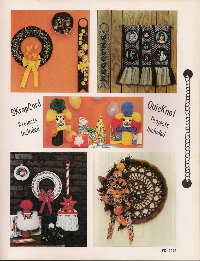 Nursery Accesories Patterns & More - Craft Book:#PD1151 Macrame Scrapbook