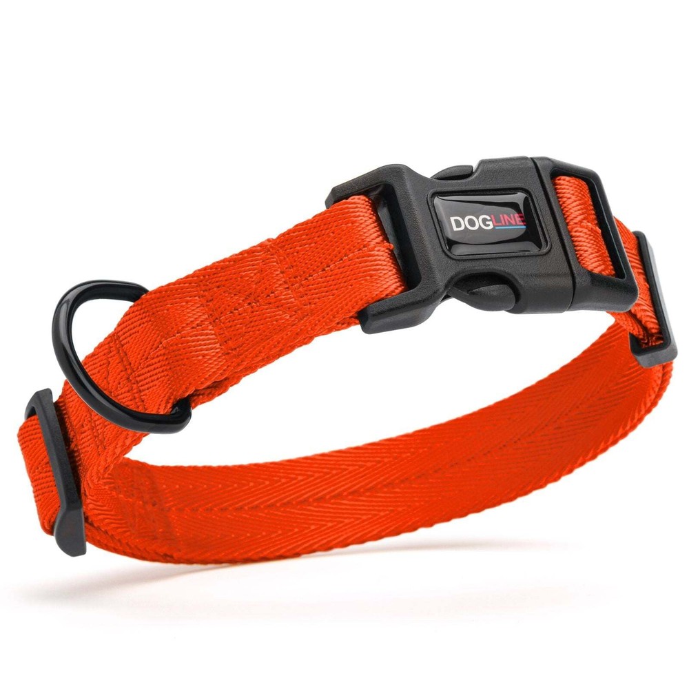 Nylon Collar W5/8" L11"-16" Orange