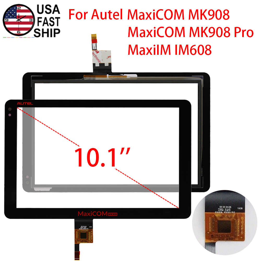 Digitizer Touch Screen Glass For Autel MaxiCOM MK908 MK908 Pro IM608 USA Ship