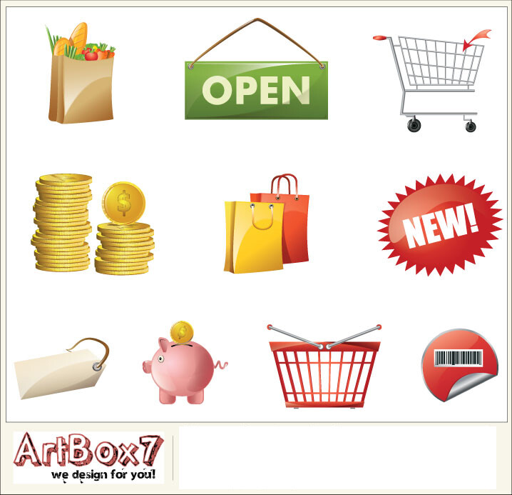 Supreme Icon Set - Vector Icons by ArtBox7 - $1900 Value