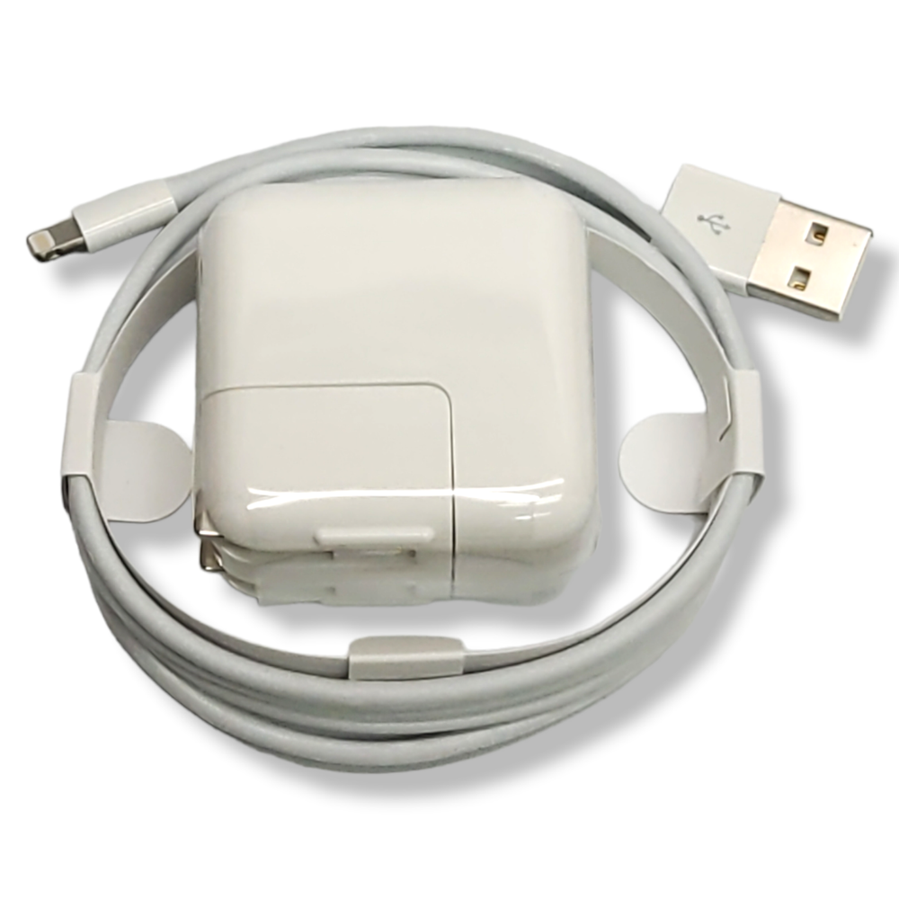 Apple 12W Genuine USB Wall Power Adapter Charger Lightning Cable for iPad iPhone
