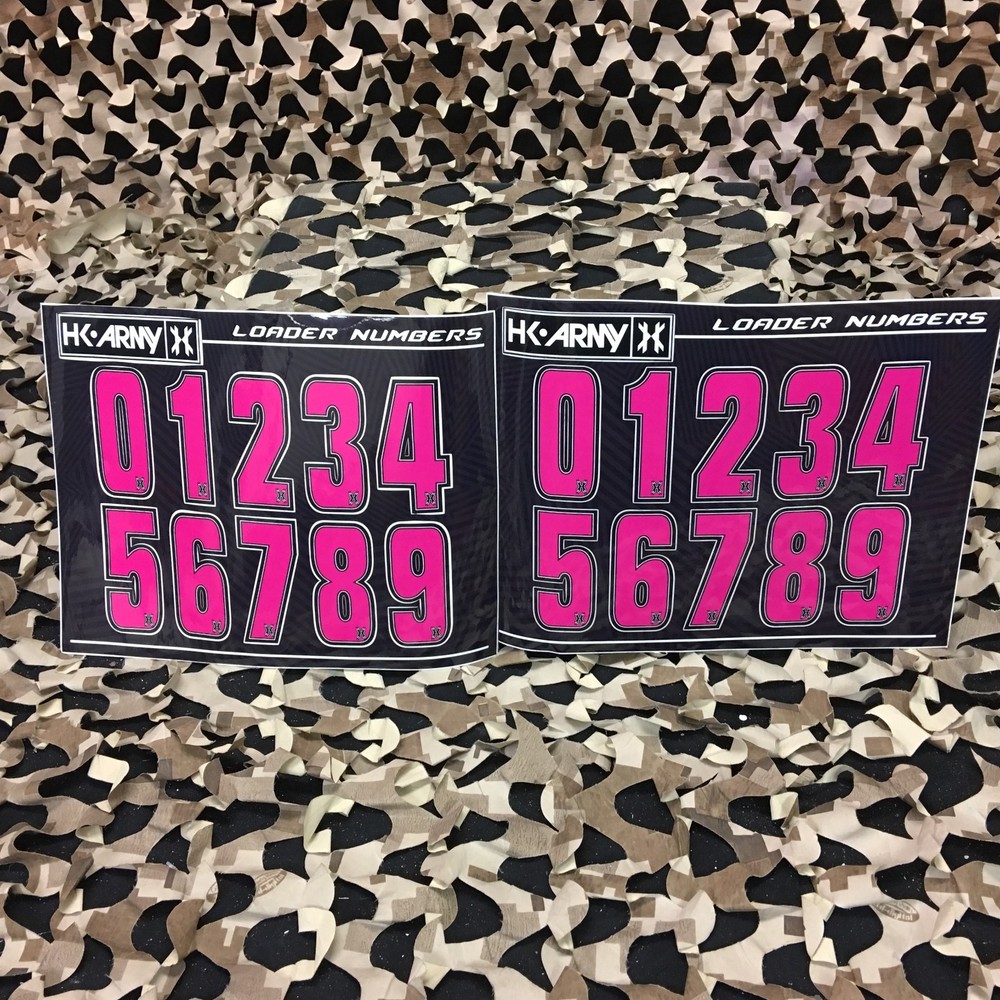 NEW HK Army Loader Numbers - Pink