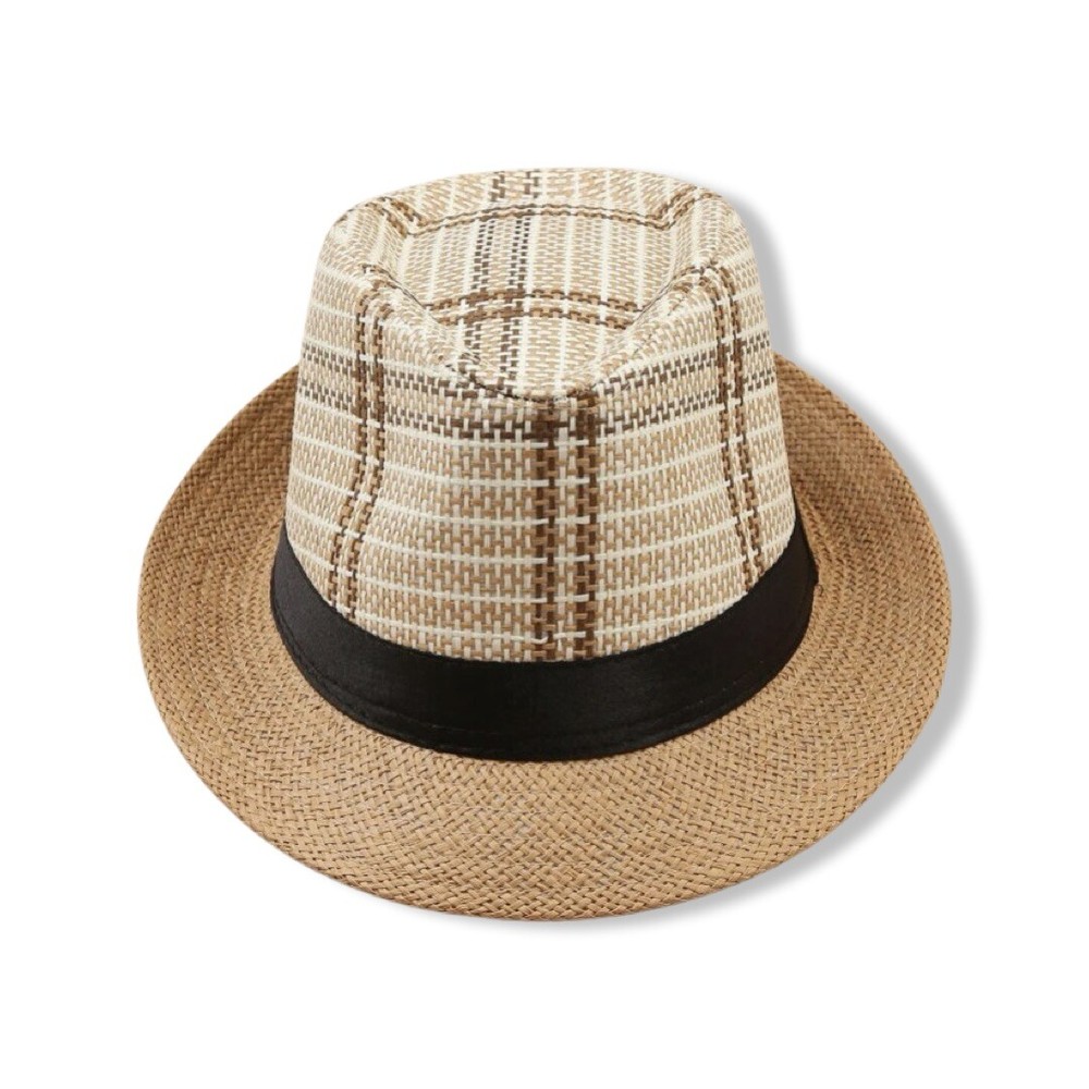 Straw Fedora Hat-Straw Fedora Hat-Straw Fedora Hat-Straw Fedora Hat
