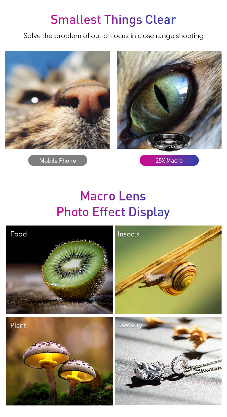 Apexel HD Professional Phone Camera Lens Zoom Telephoto Lens for Smartphone