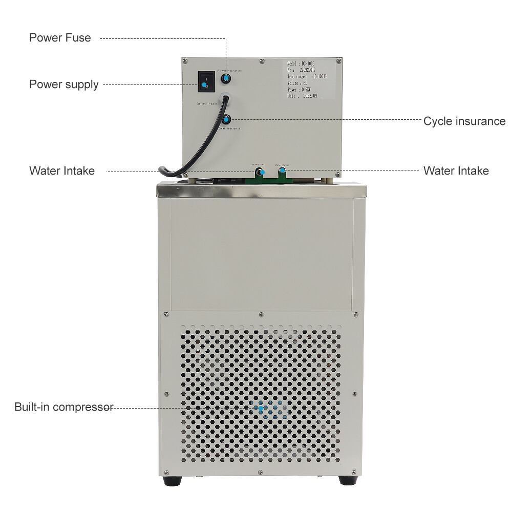 10L -30℃ ~100℃ Cooling Chiller Circulator Chiller Recirculating Heating Bath US