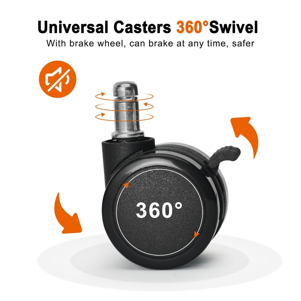 Low Roller Seat Low Height Rolling Stool PU Leather Rolling Stool, Style 3