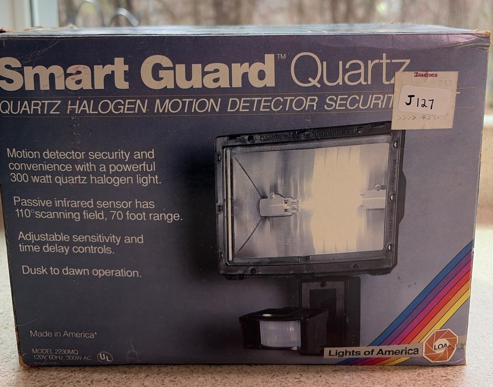 J127~ Smart Guard Quartz Halogen Motion Activated Detector Security Night Light