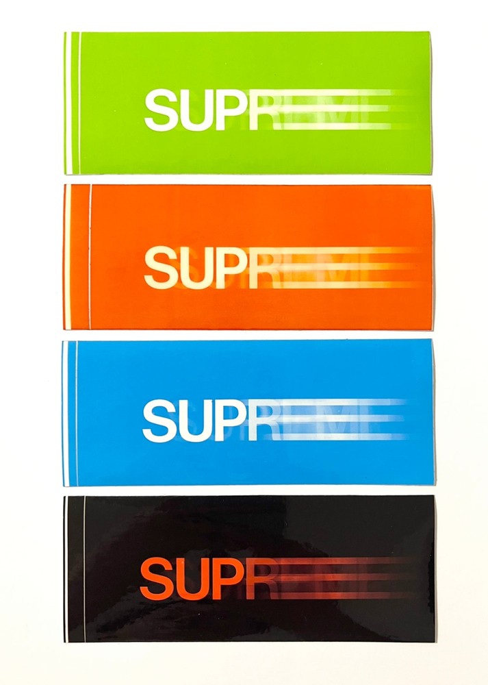 1998 supreme motion mini box logo sticker set rare