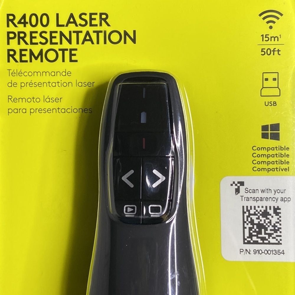 logitech r400 laser presentation remote