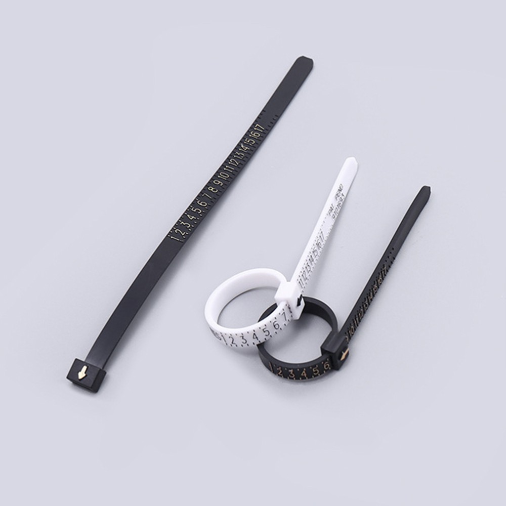 12 Pcs Finger Meter Reusable Size Ruler Gauge Ring Sizer Measuring Tool