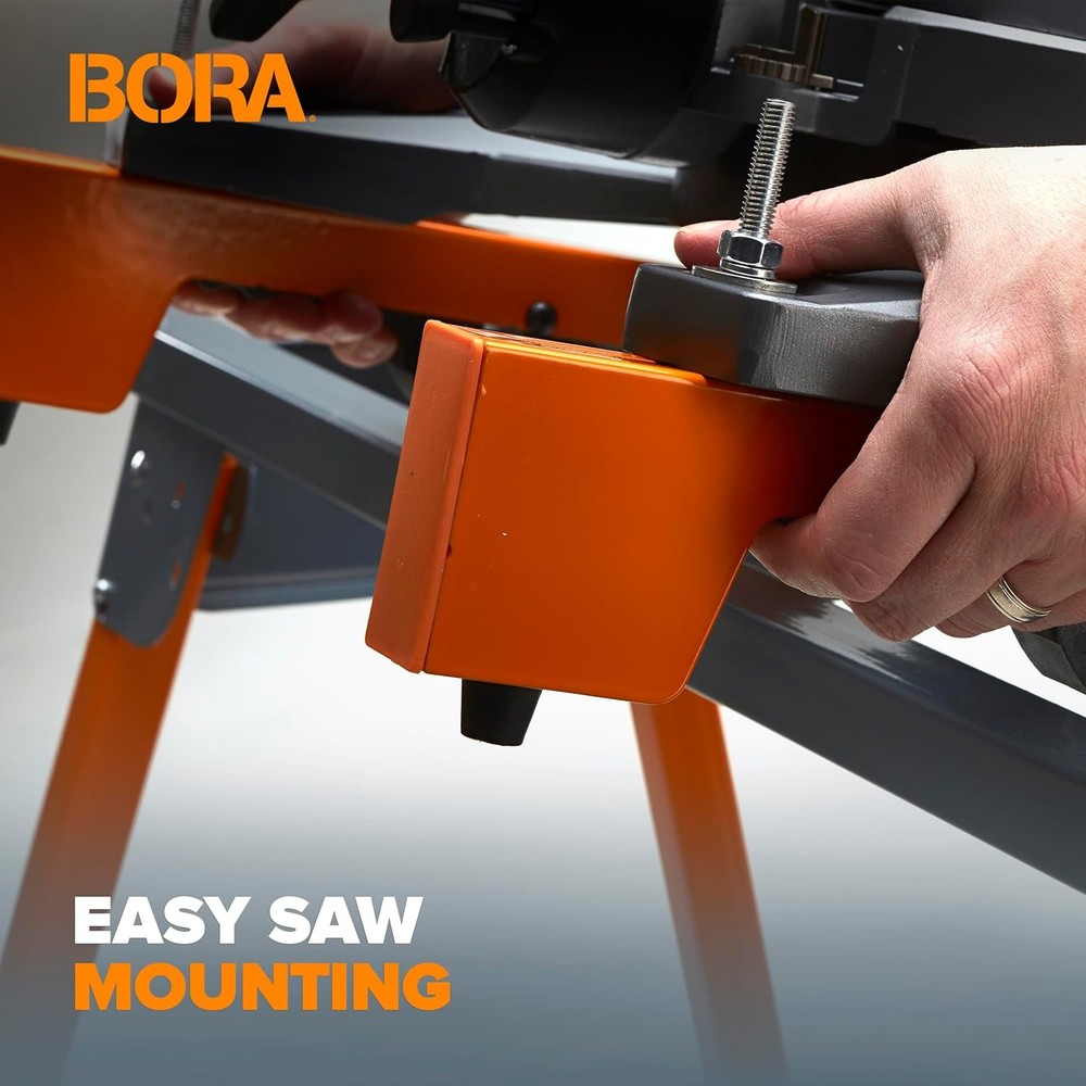 BORA Universal Miter Saw Stand with Quick Release Tool Mounting System