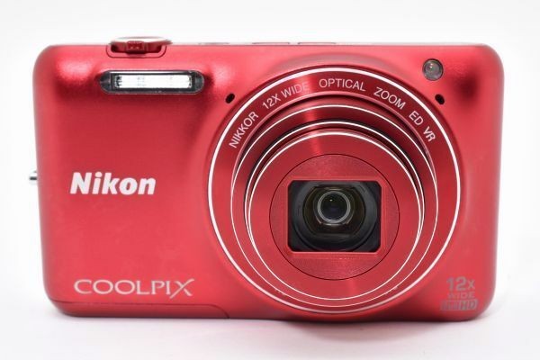 Nikon COOLPIX S6000 Raspberry Red Digital Camera Excellent Condition