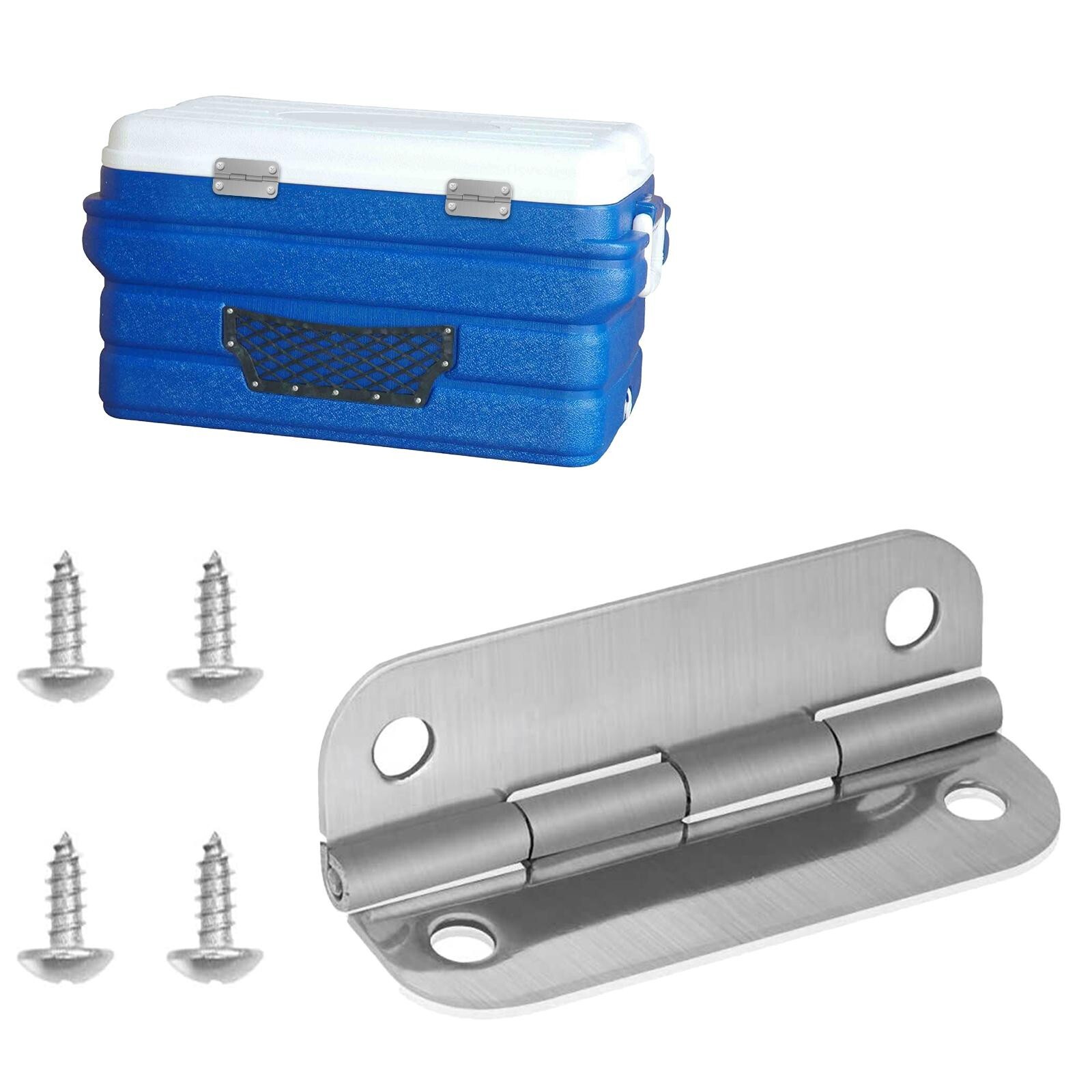 1-100 Stainless Steel Cooler Hinges & Screws Replacements For Igloo Cooler Parts