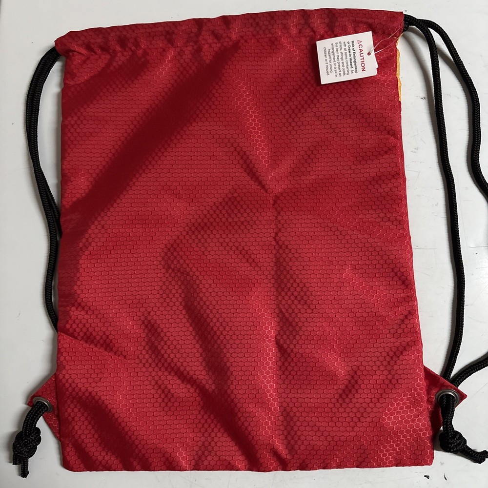 Universal Studios Harry Potter Mascot Gryffindor Drawstring Backpack Bag NWT