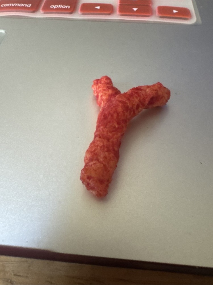 Y Shaped Hot Cheeto
