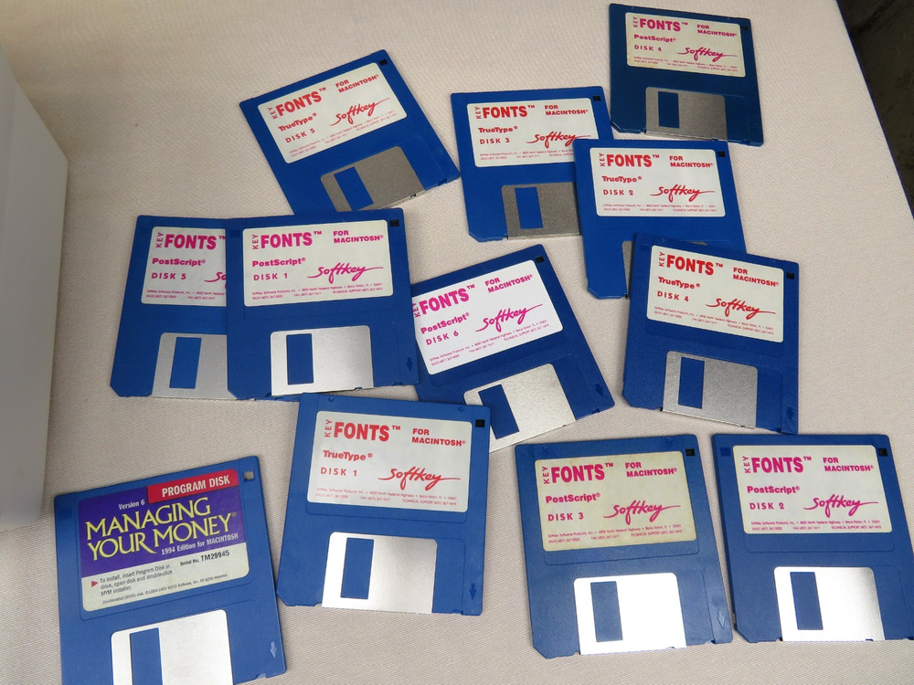 Lot Macintosh 3.5 Floppy Disk Apple Microsoft FoxPro Doubler Mactools Untested