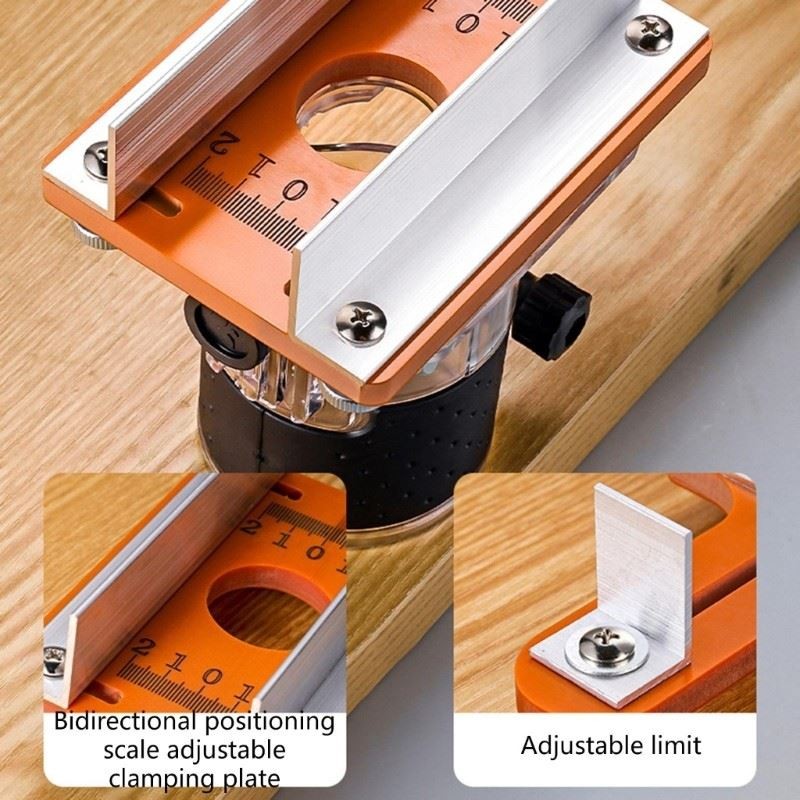 Woodworking Router Insert Plate With Adjustable Thickness For Project Stability
