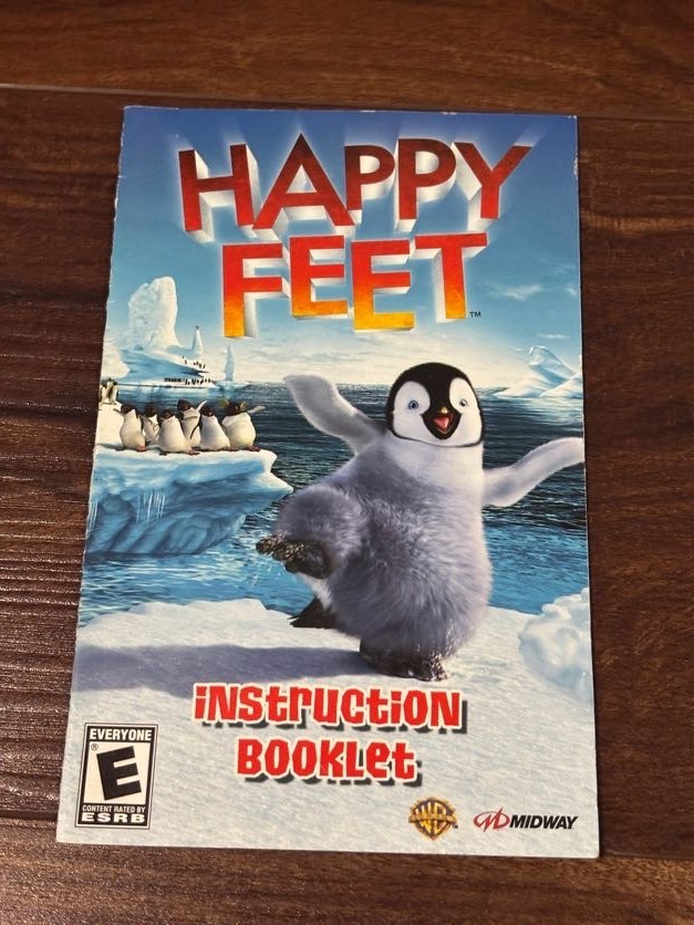 Happy Feet Playstation 2 PS2 Instruction Manual Only