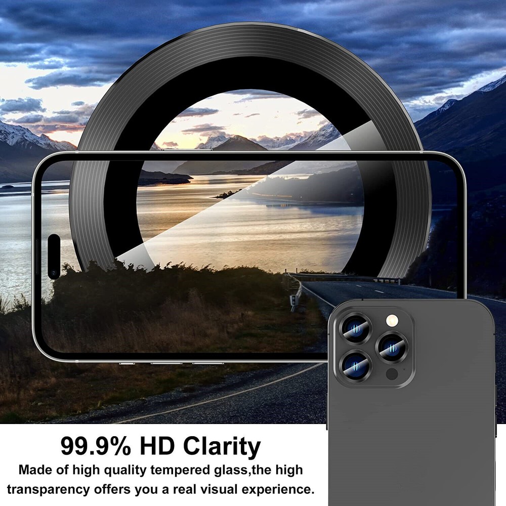 For Apple iPhone 14 13 12 Pro Max Camera Lens Screen Protector Tempered Glass