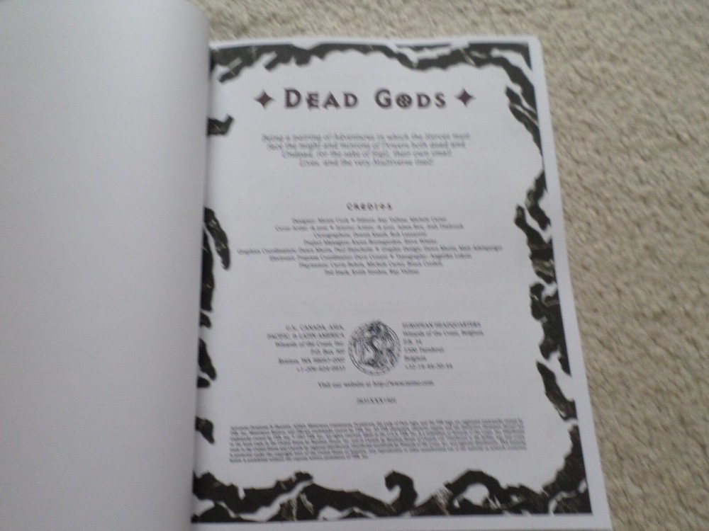 Dead Gods Planescape Dungeons & Dragons