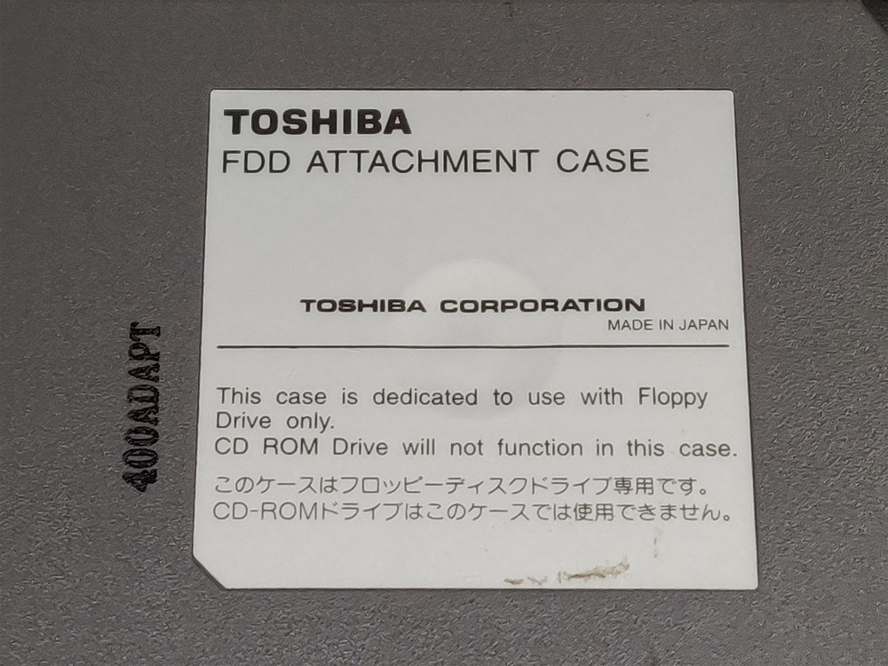 ⭐️⭐️⭐️⭐️⭐️ Toshiba External FDD Floppy Disk Drive Attachment Case