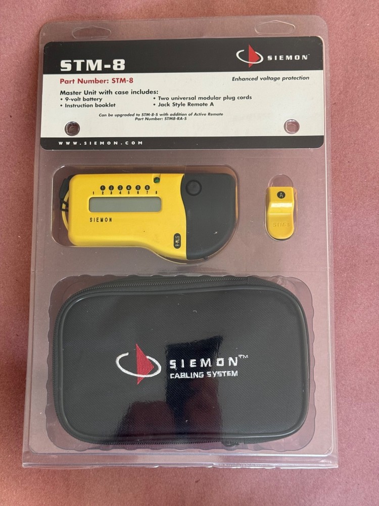 Siemon Cabling System STM-8 UTP Cable tester and Carrying Case.