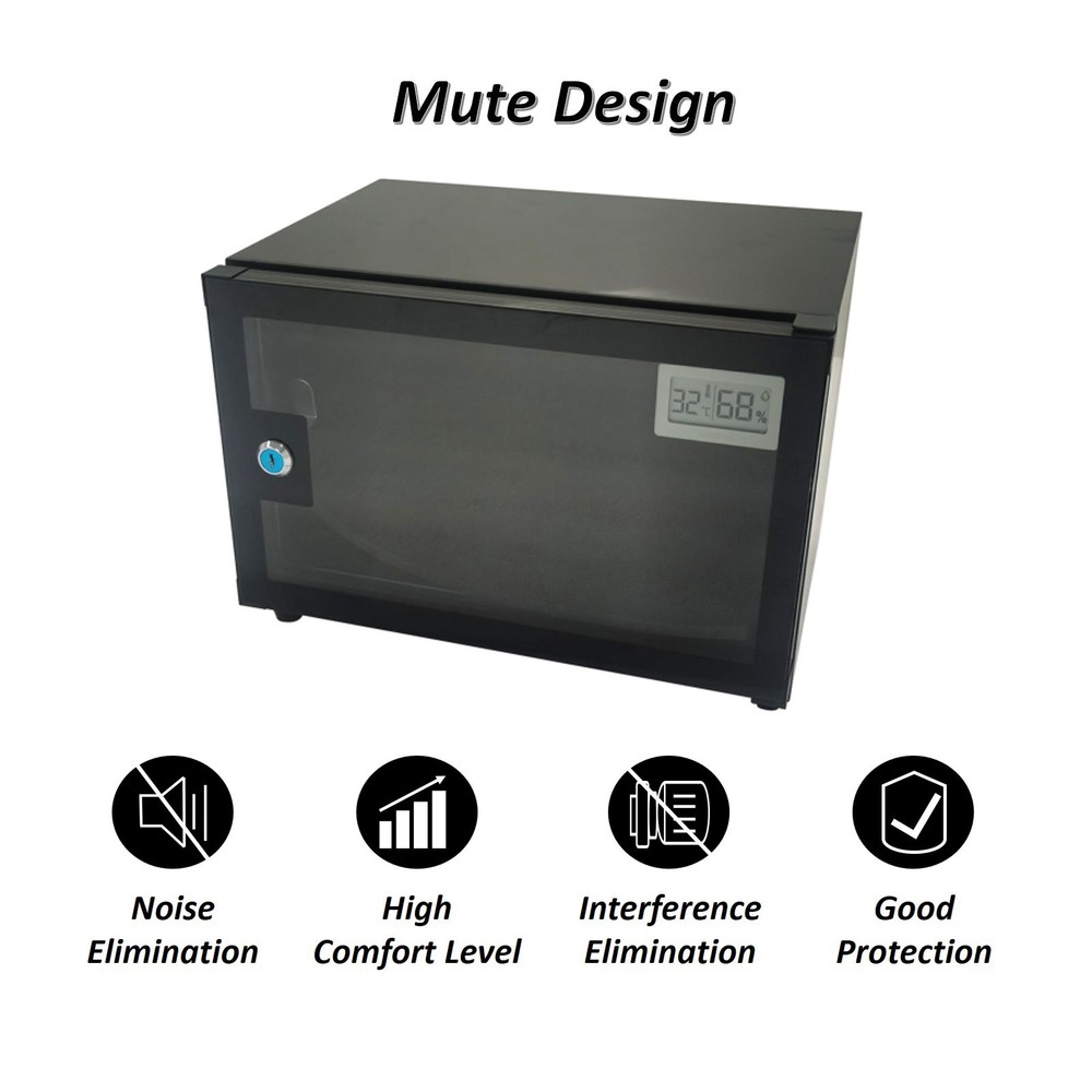 Mini Single Layer Digital Dehumidify Dry Cabinet Box 18L Automatic Camera & Lens