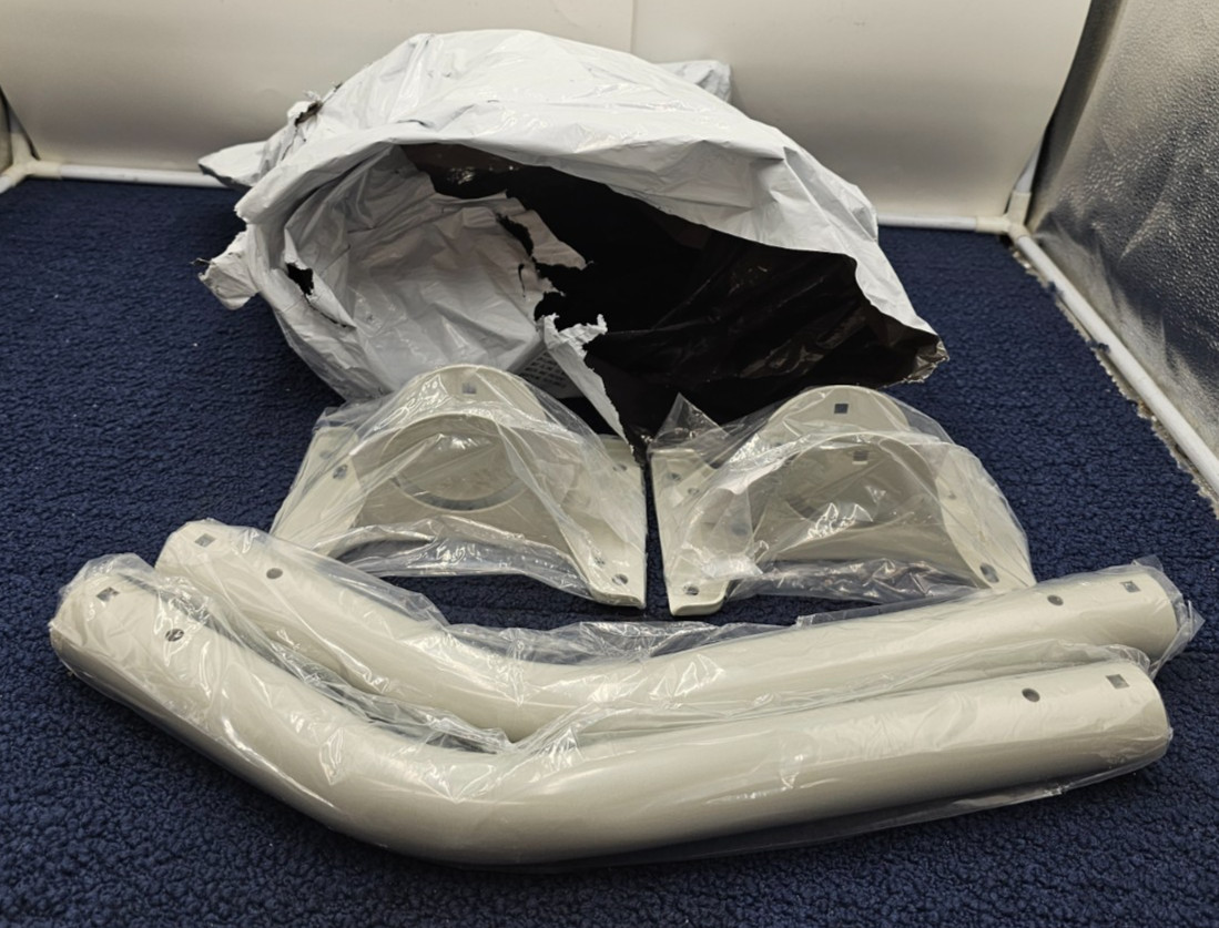 (QTY 2) Ubiquiti UB-AM Universal Antenna Mount Bracket - Gray