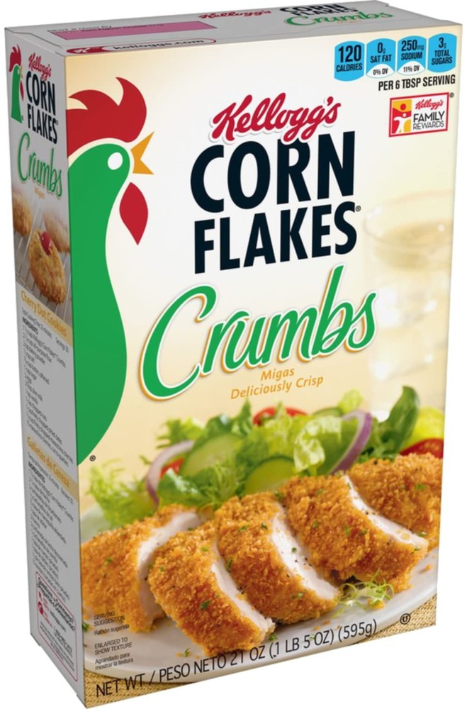 Kellogg's, Corn Flake Crumbs, 21oz Box (Pack of 3)