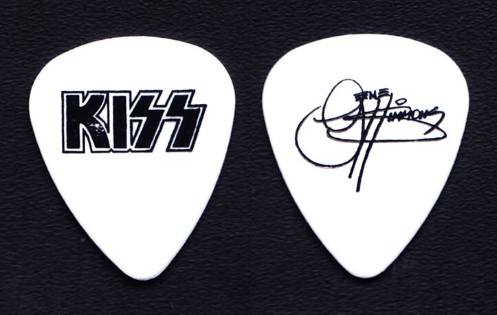 KISS Gene Simmons Signature White Guitar Pick - 2000 Farewell Tour