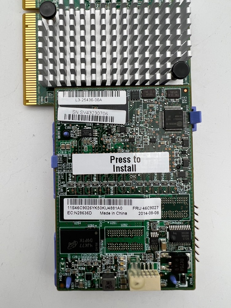 IBM M5110 6Gb/s SAS SATA Raid Controller Adapter PCI-E 00AE807 w/ Cache 46C9027