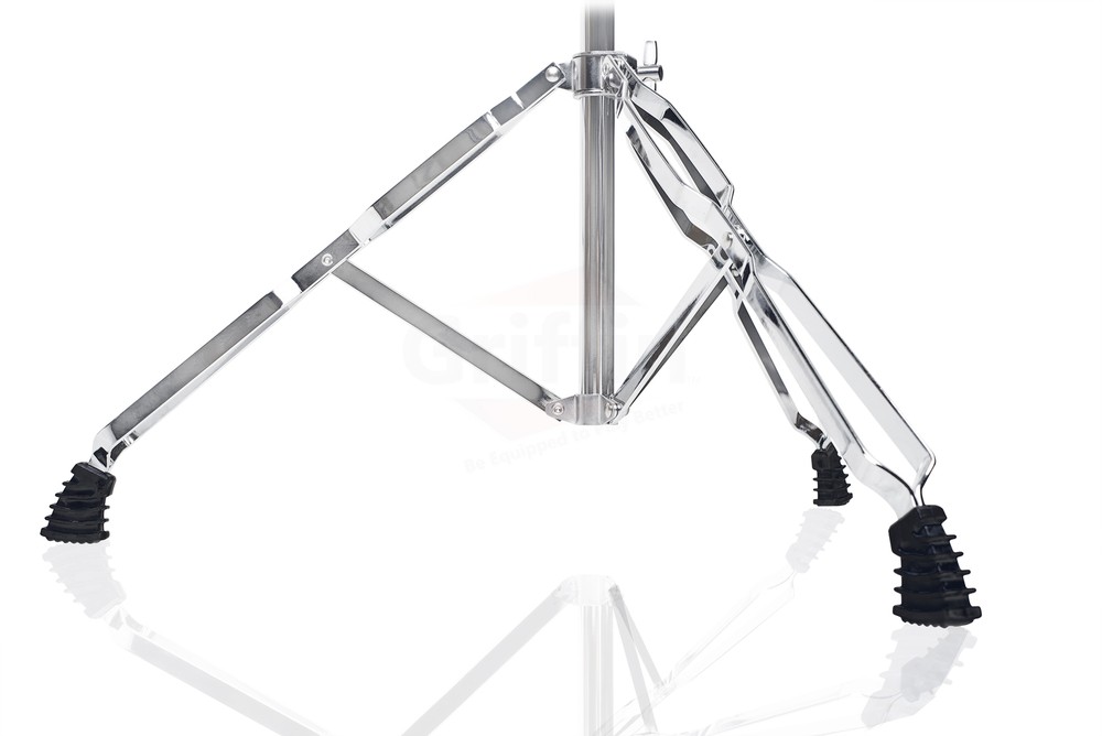 GRIFFIN 3-PACK Drum Throne, Snare Stand & Cymbal Stand Percussion BUNDLE Mount