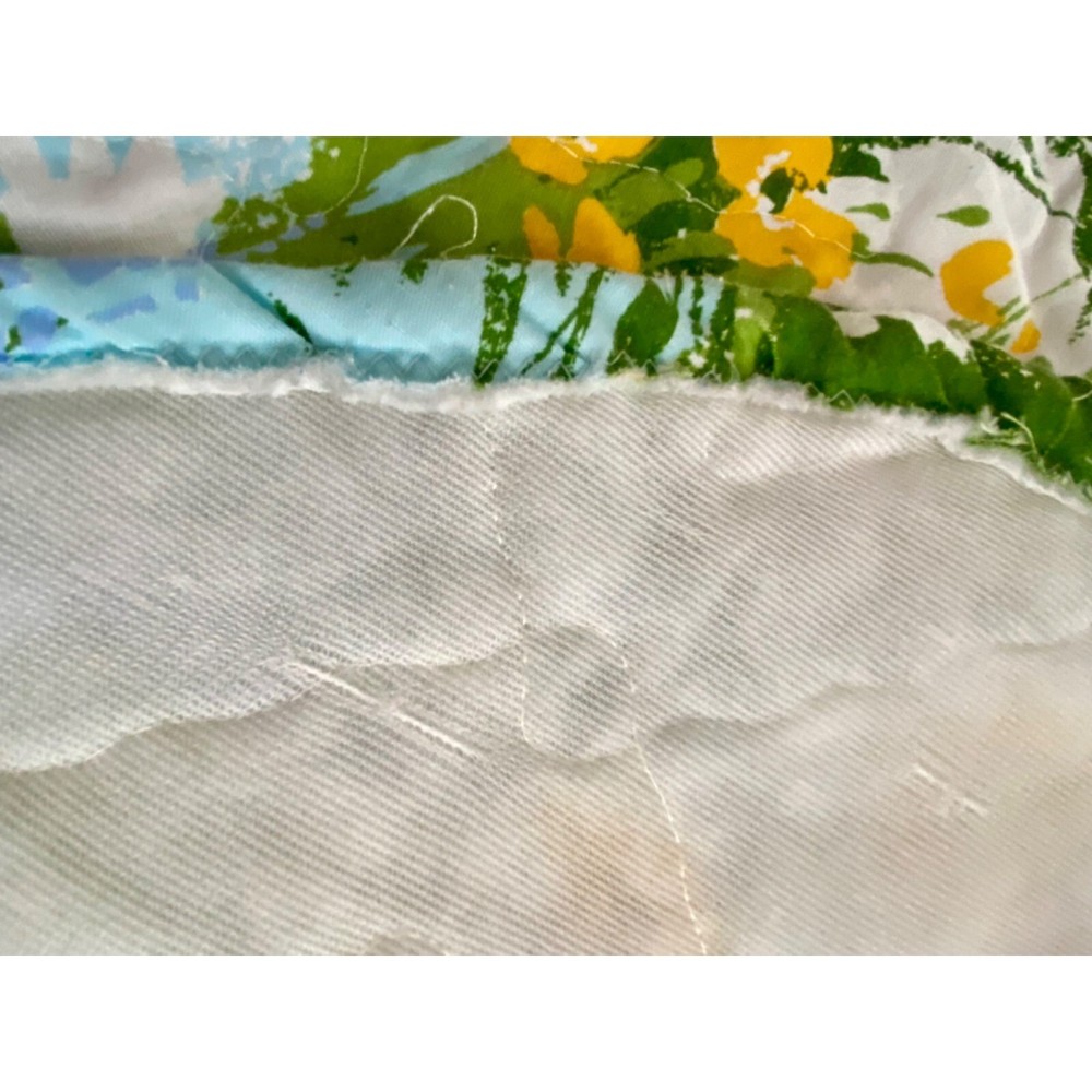 Daisy Pattern Bed Bedroom Spread & 2 Pillow Case Set Flower Handmade READ