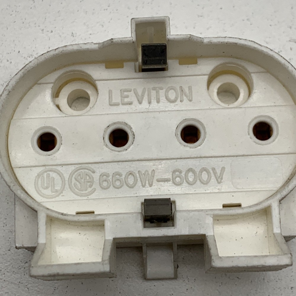 (10-Pack) Leviton 2G11 Base Socket Fluorescent Lampholder Socket Lateral Mount