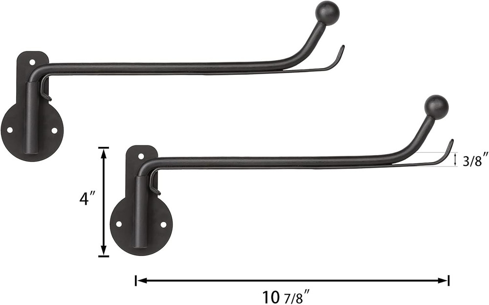 Wall Mounted Drying Rack Laundry Clothes Hanger with Swing Arm Space Saving Meta