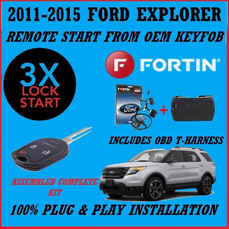 100% Plug and Play Remote Start 2011-2015 Ford Explorer 3X LOCK