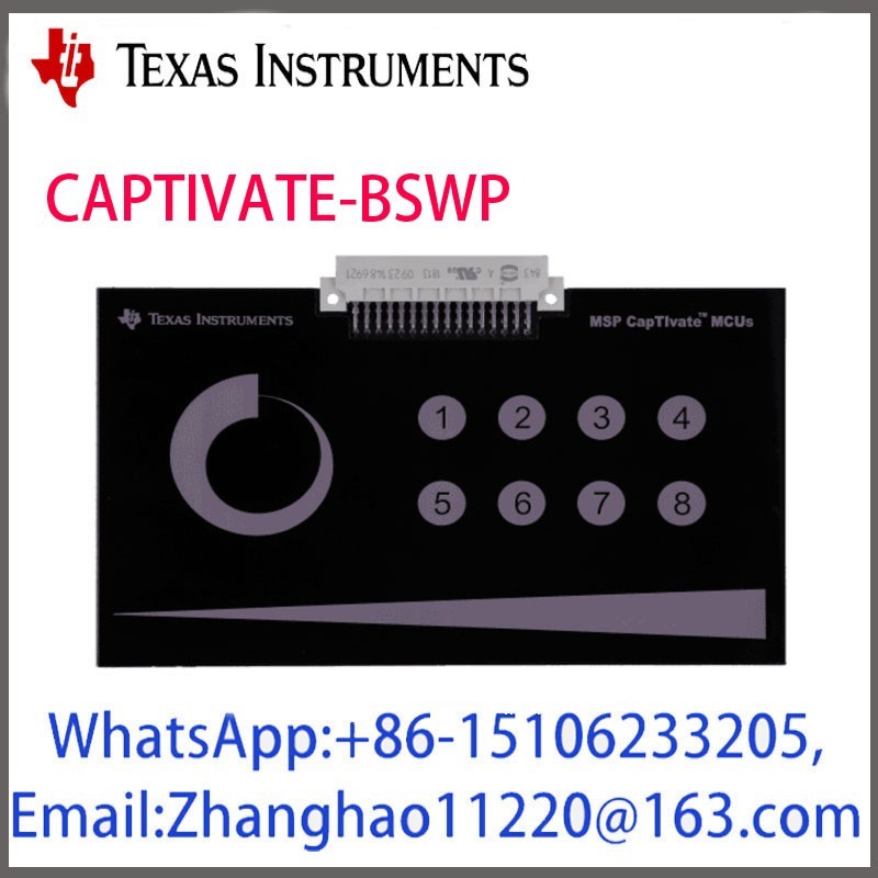 CAPTIVATE-BSWP Capacitive Touch Self-Button Slider Wheel Sensor Demo Board