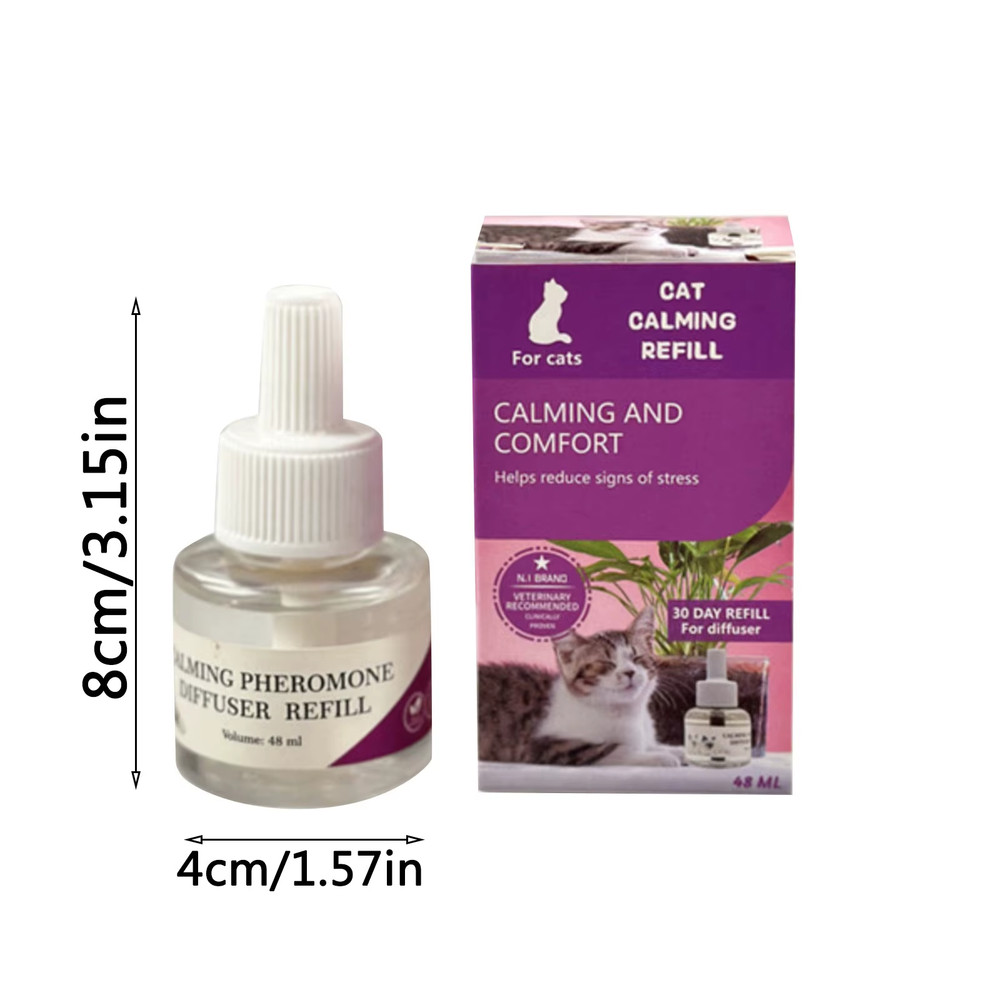 48ML Pheromone Diffuser for Cats Cat Pheromone Plug-In Relaxants Start Kit Refil