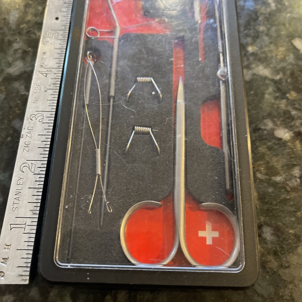 Marc Petitjean Tool Set Fly Tying Premium Tools With Case