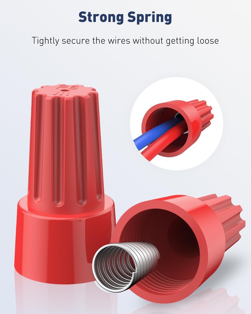 Vibit 330 Pcs Wire Nuts Wire Caps Electrical Wire Connectors with Spring Smal...