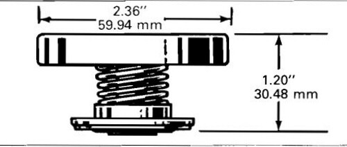 NOS AC Radiator Cap RC-3 RC3
