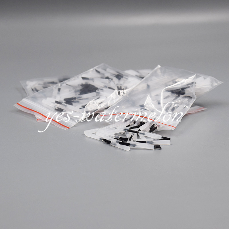 300 Pcs Dental Micro Brush Tips Composite Black + 3 Pcs Applicator Brush Handle