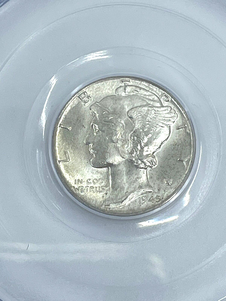 3- 1945-D PCGS MS -66, Silver Mercury Head Dimes