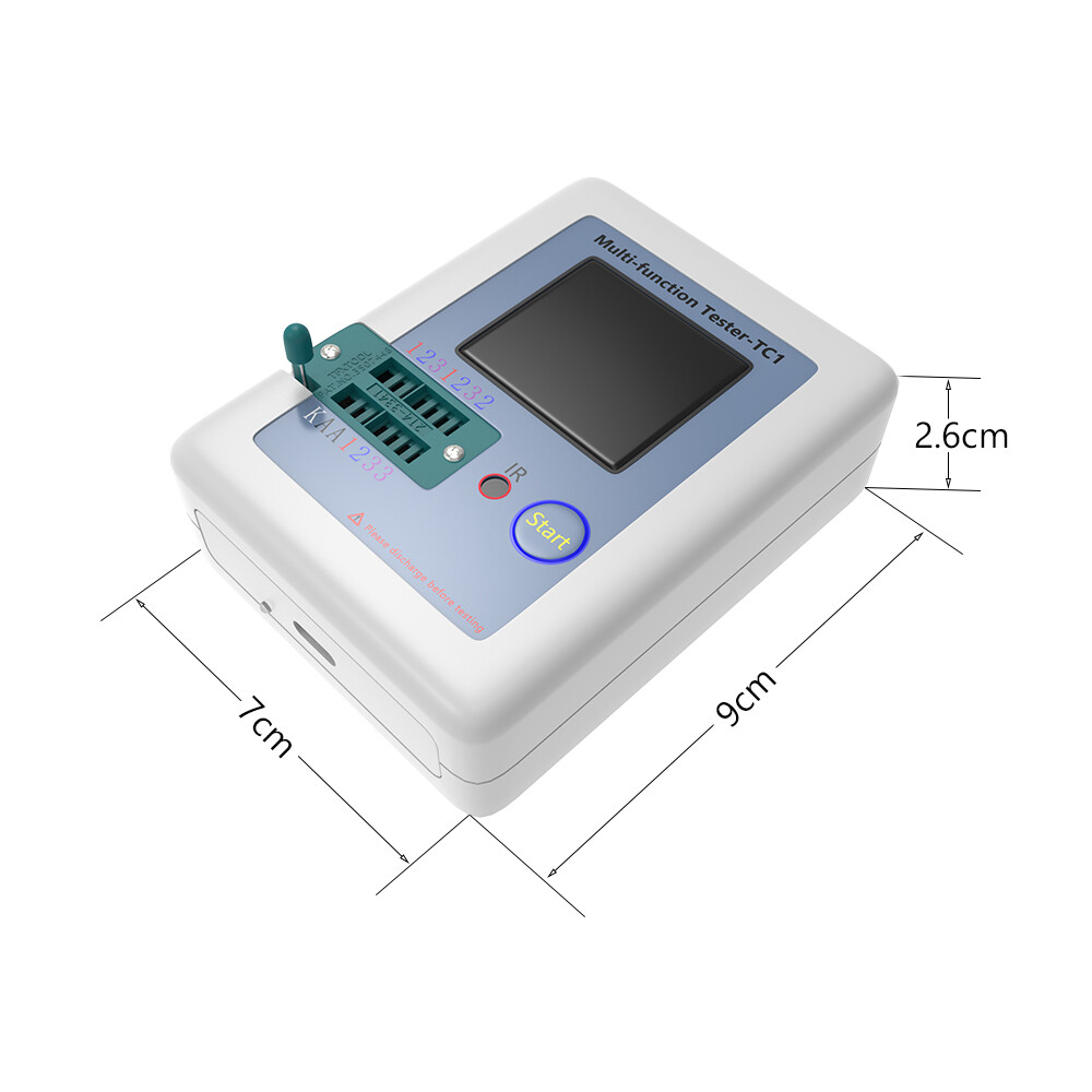 Multifunctional Transistor Tester Diodes LCR-TC1 Tester Graphics LCD Display US