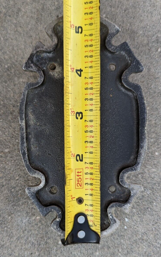 Oval Shaped Door Knocker Metal 5.5" H