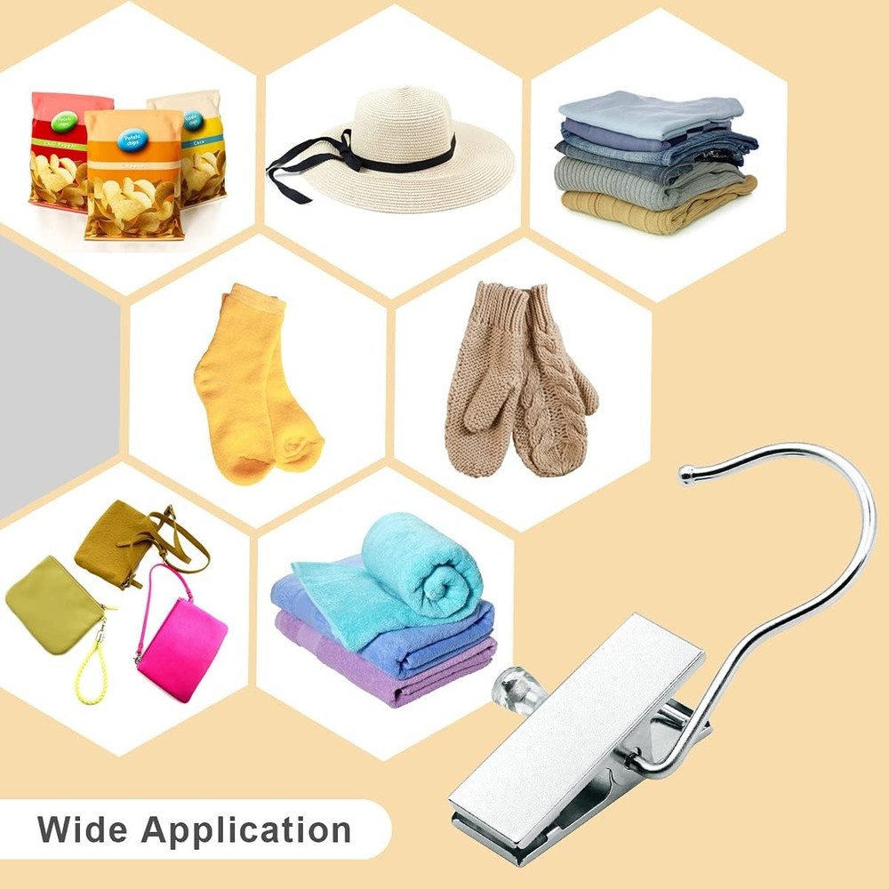 Boot Hanger Clips Hooks 8 Pack Laundry Hook Hanging Clothes Pins Portable