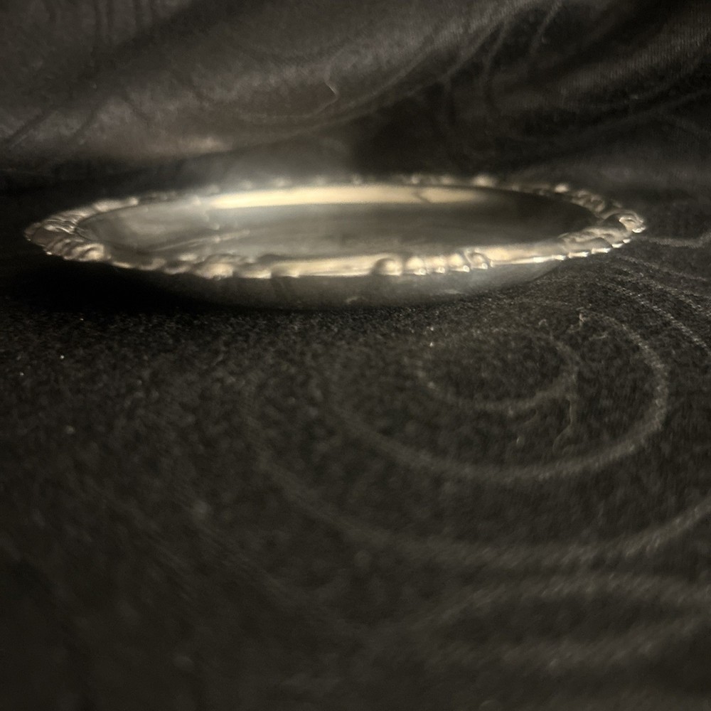 ASHTRAY Silver plated EP on Steel Made in Italy 4" Across