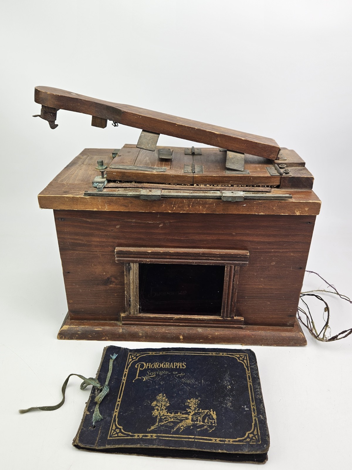 Antique Wooden Light Box For Developing Film Photo Developer Vintage Darkroom