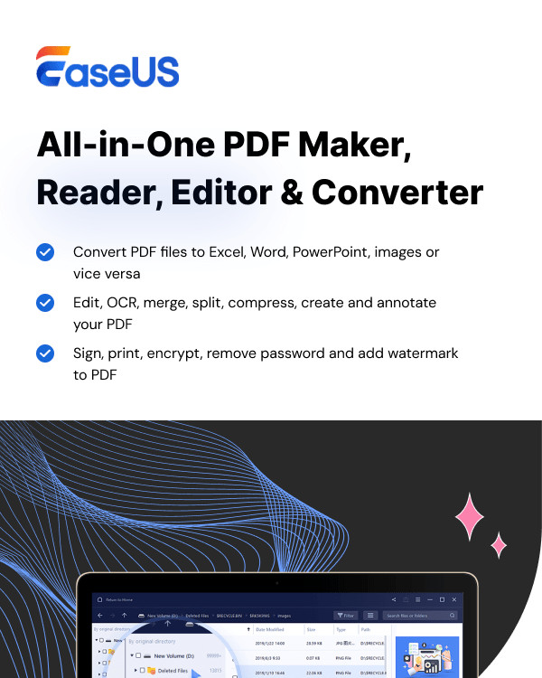EaseUS PDF Editor All-in-One PDF Maker, Reader, Editor and Converter Lifetime