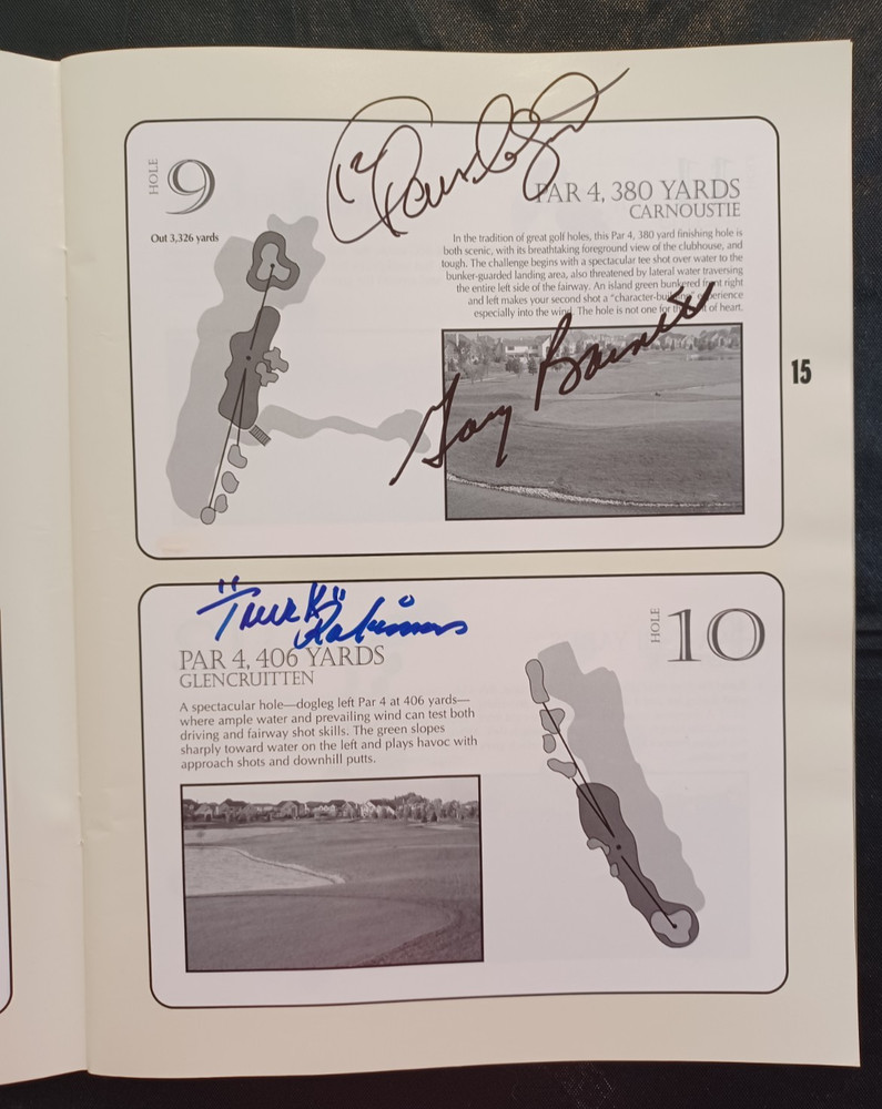 CGA Classic Chicago - SIGNED GOLF PROGRAM - HUGE AUTOGRAPH COLLECTION 1996